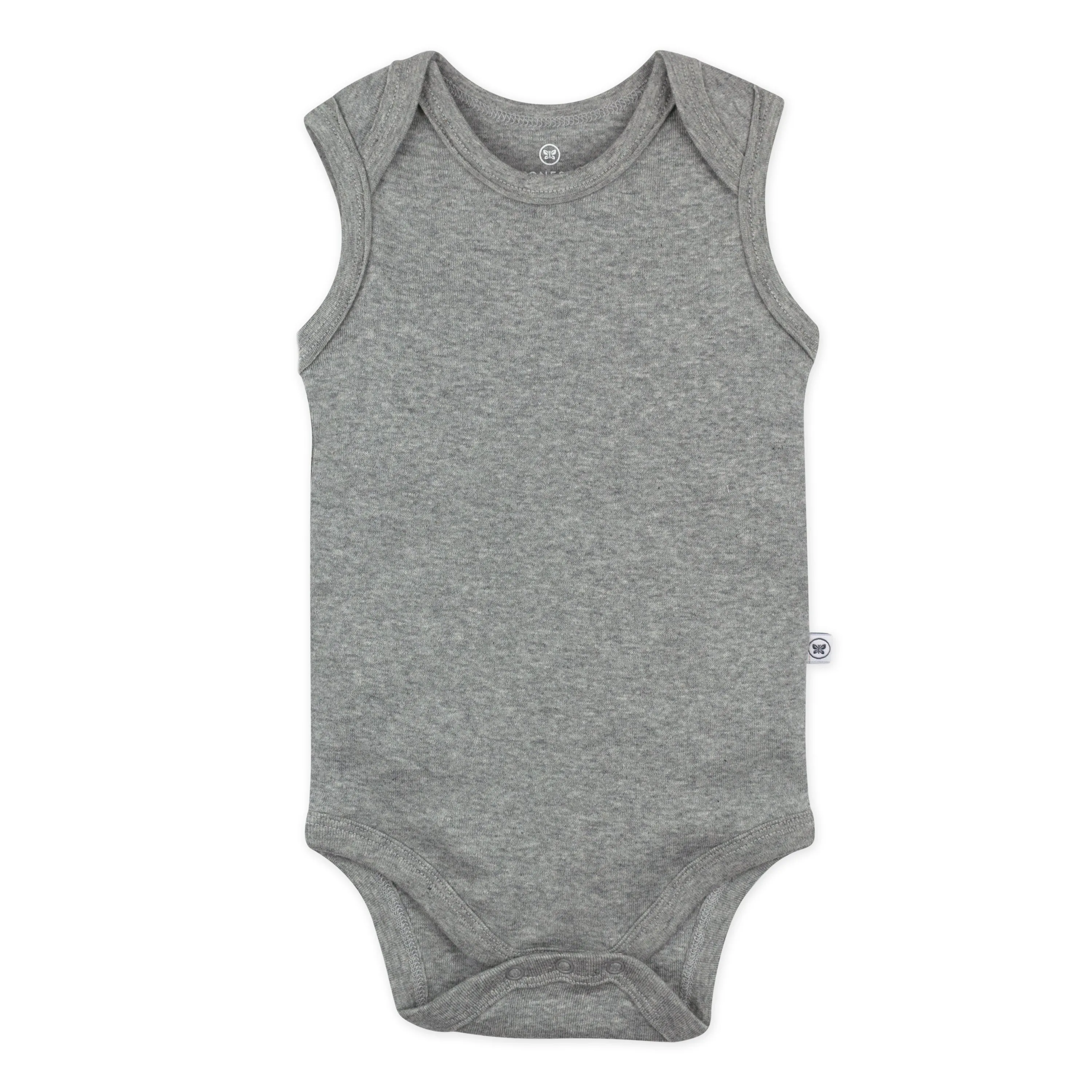 4-Pack Organic Cotton Sleeveless Bodysuits