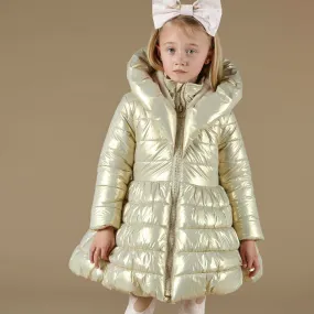 A DEE - Priscilla Metalic Hooded Jacket - Light Gold