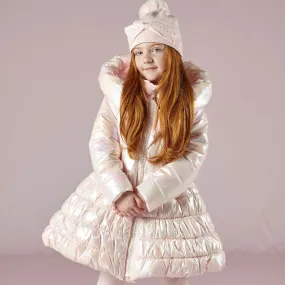 A DEE - Priscilla Metalic Padded Jacket - Pale Pink