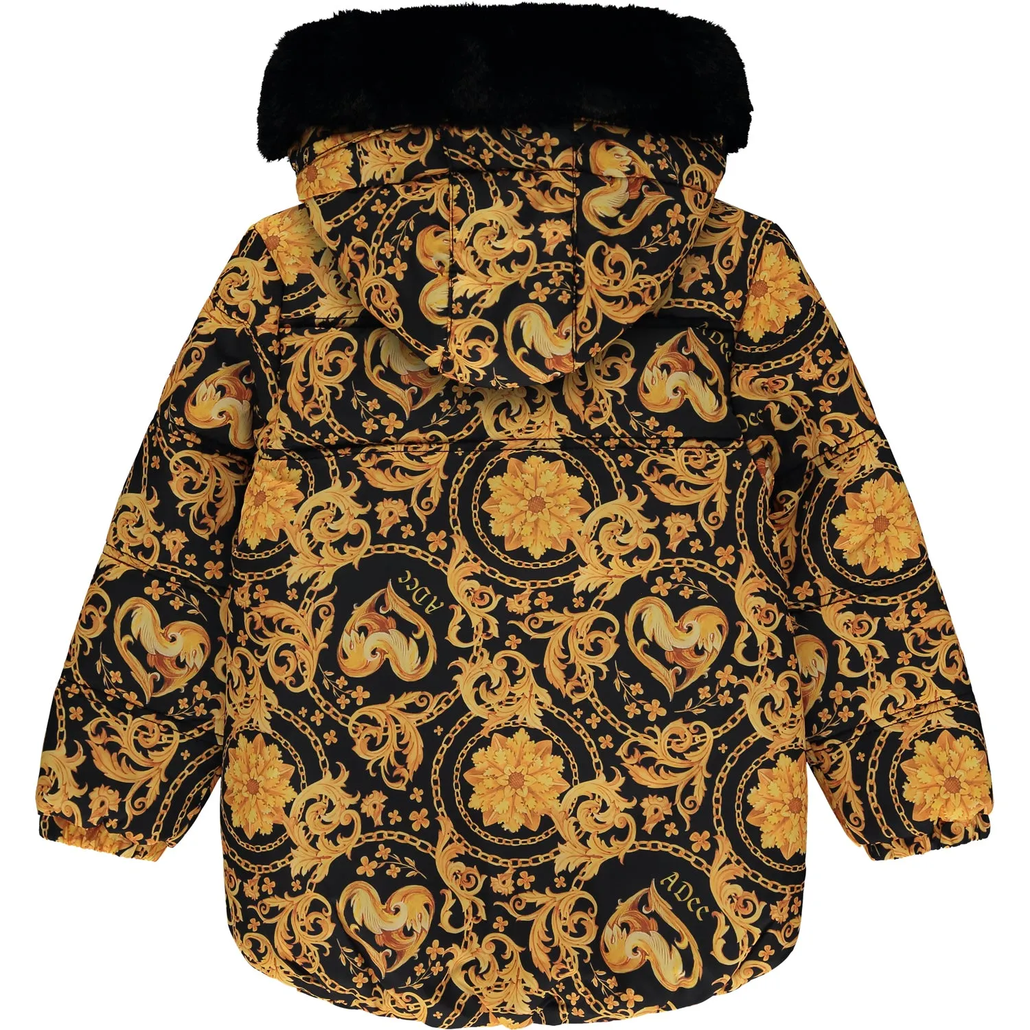 A'Dee - Baroque black and gold coat, Bobbie