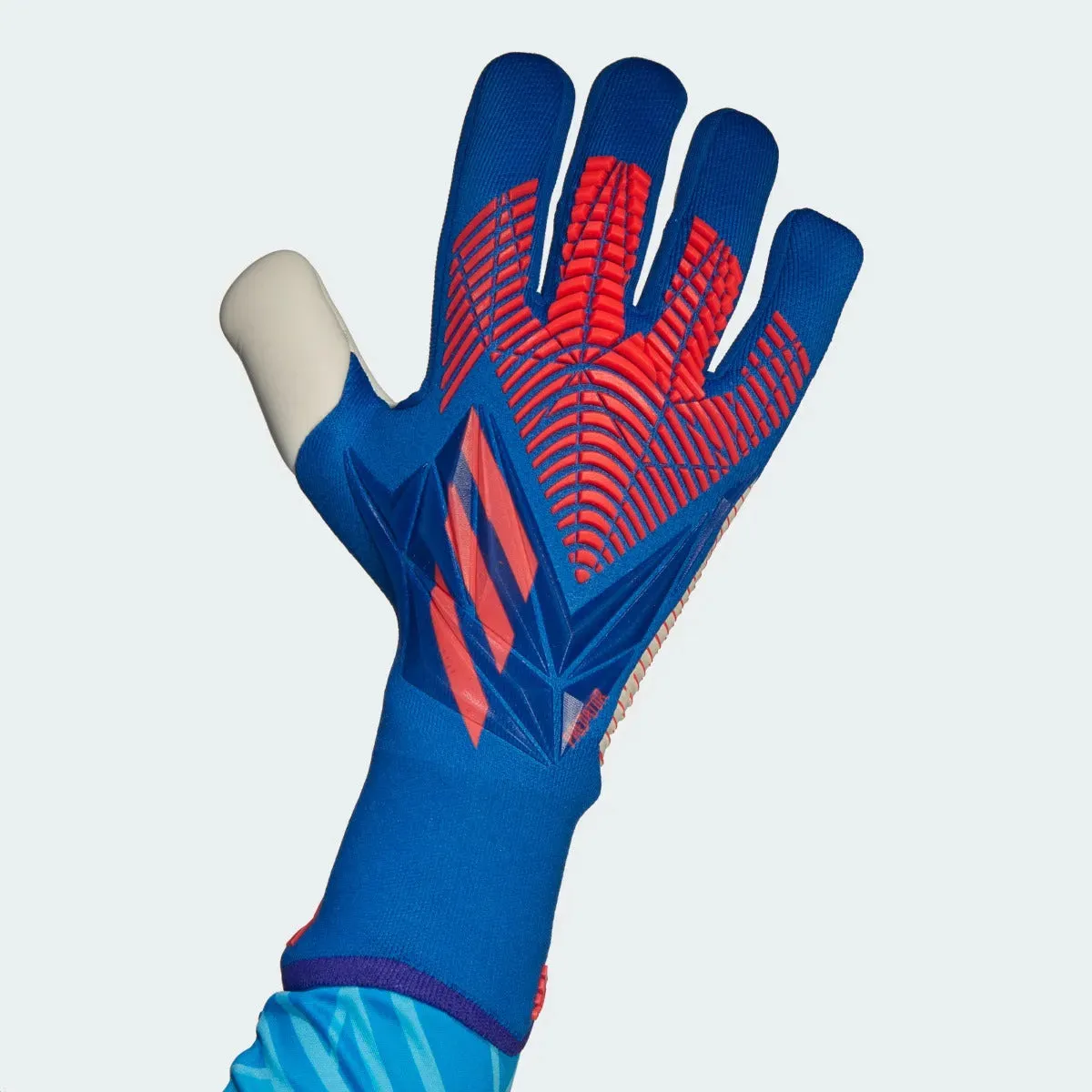 Adidas Predator Pro Goalkeeper Gloves (Negative Cut) - Royal-Red