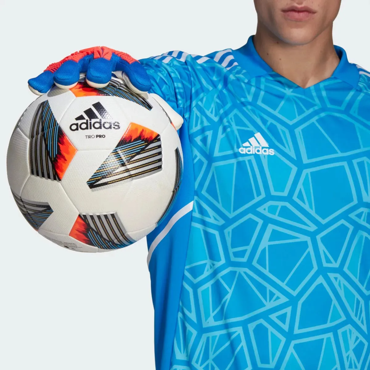 Adidas Predator Pro Goalkeeper Gloves (Negative Cut) - Royal-Red