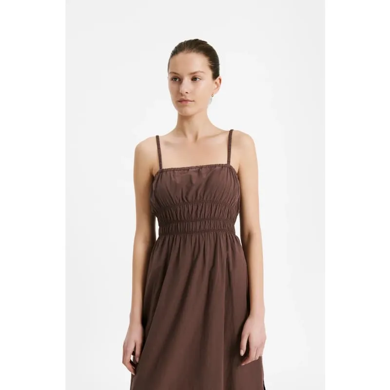 Akira Poplin Maxi Cacao