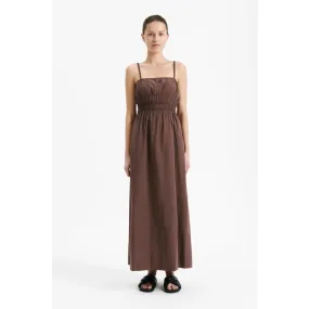 Akira Poplin Maxi Cacao