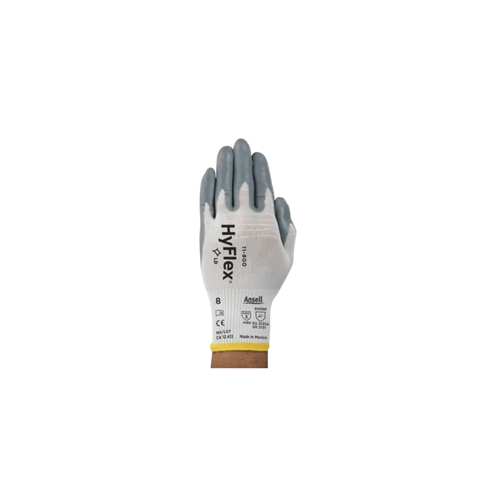 Ansell HyFlex 11-800-9 Foam Nitrile Work Glove, Size 9, Case of 144 Pairs