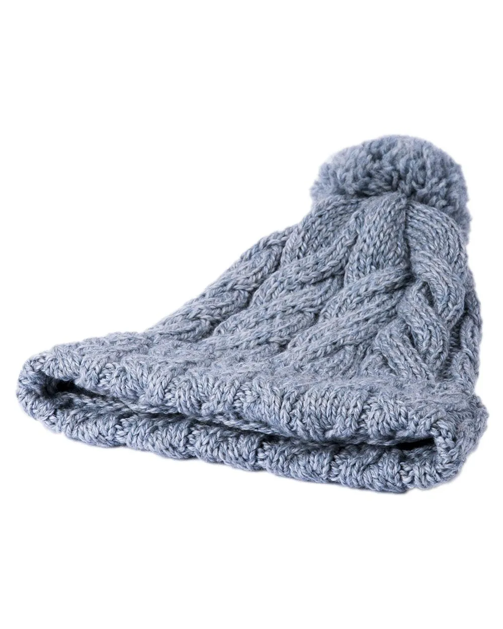 Aran Chunky Knit Bobble Hat