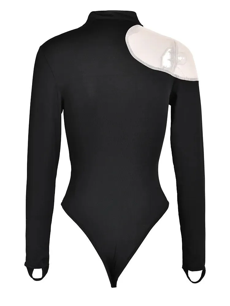 Asymmetric Mesh Bodysuit