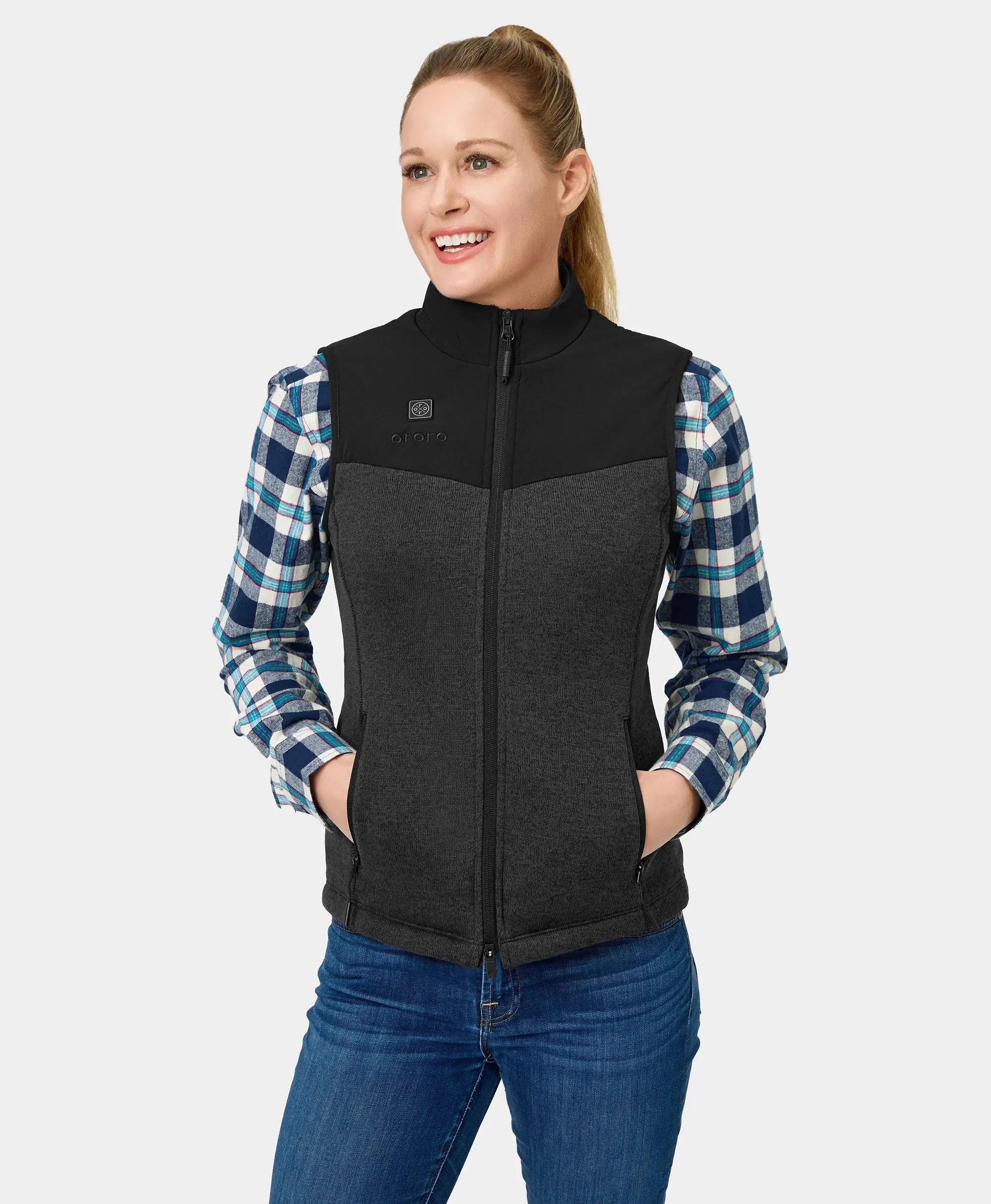 Augusta Women's Heated Sweater Fleece Vest