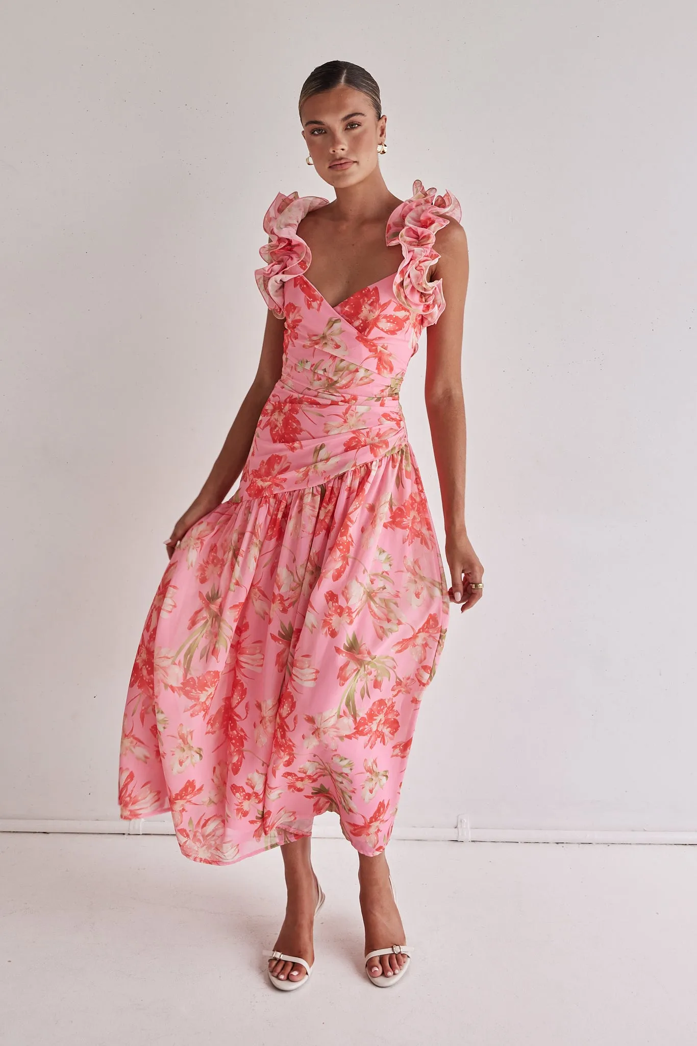 Aurelia Maxi Dress (Pink)