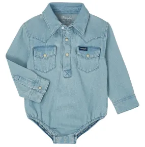 Baby Wrangler Denim Long Sleeve Onesie