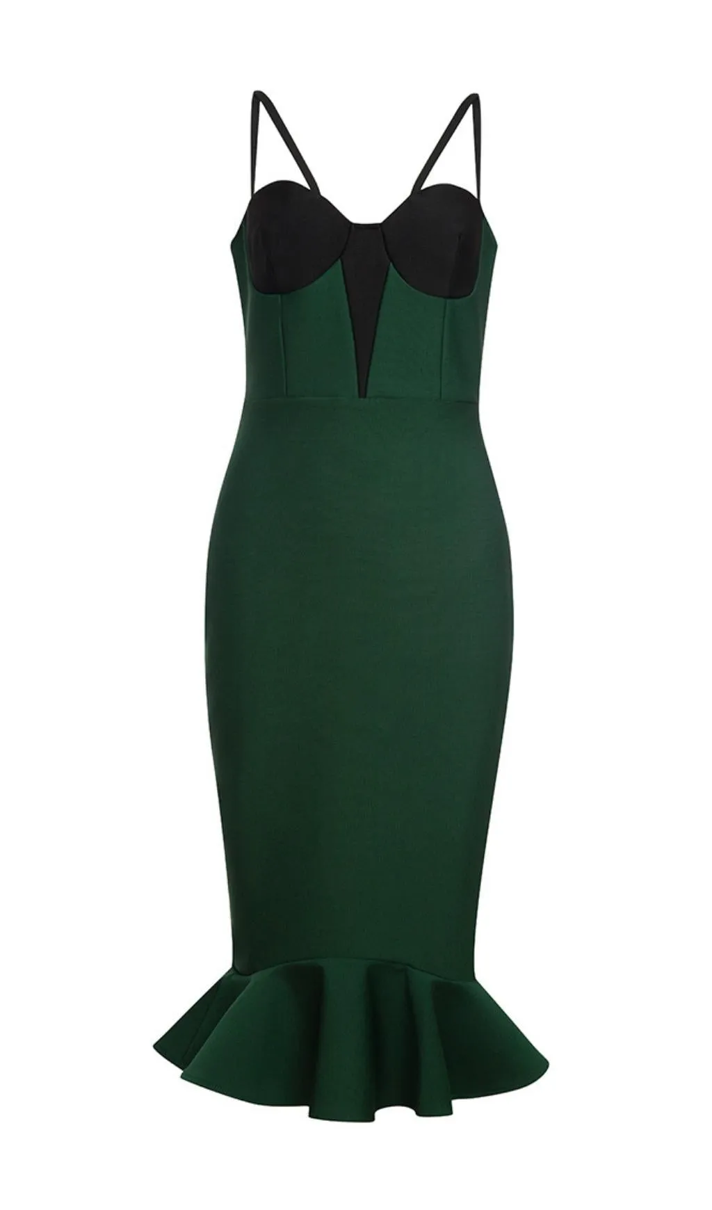 BANDAGE MAXI DRESS IN GREEN