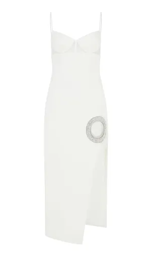 BANDAGE MAXI DRESS IN WHITE