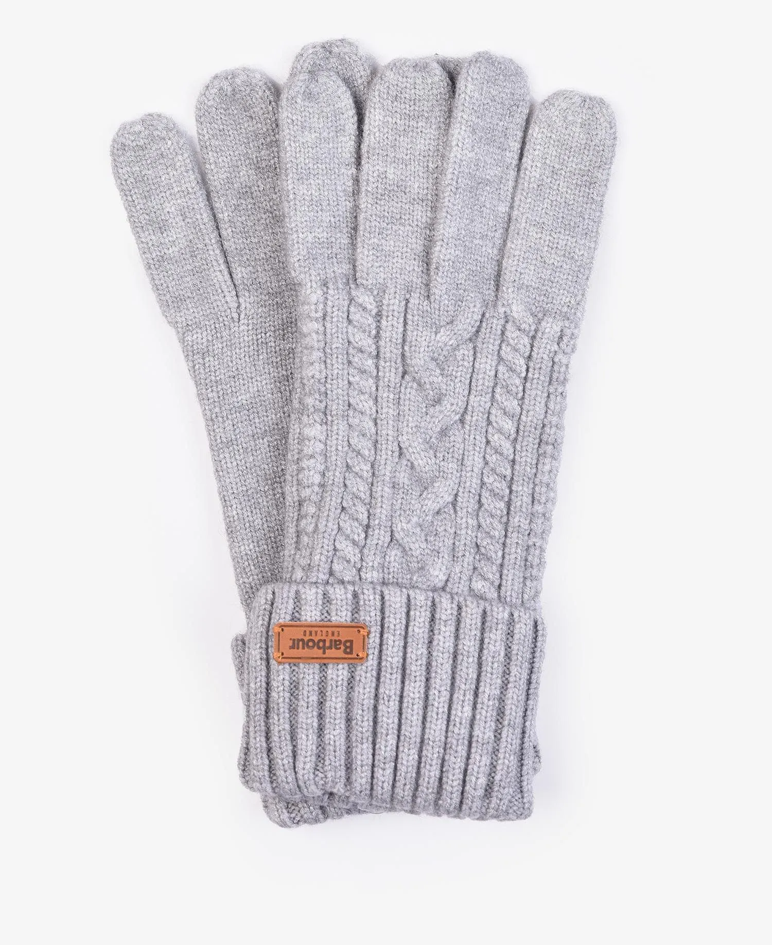 Barbour Alnwick Knit Grey Gloves LGL0119