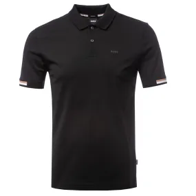 BOSS Parlay 147 Polo Shirt in Black