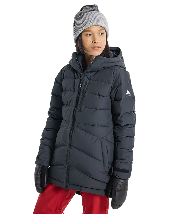 Burton Womens Loyil Down Jacket - True Black - 2024