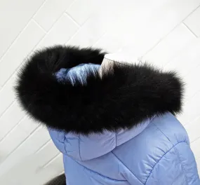 BY ORDER, 60-80 cm Real Fox Fur (Tail) Trim Hood, Fur collar trim, Fox Fur Collar, Fur Scarf, Fur Ruff, Fur Hood, Fur stripe, Coat Trim