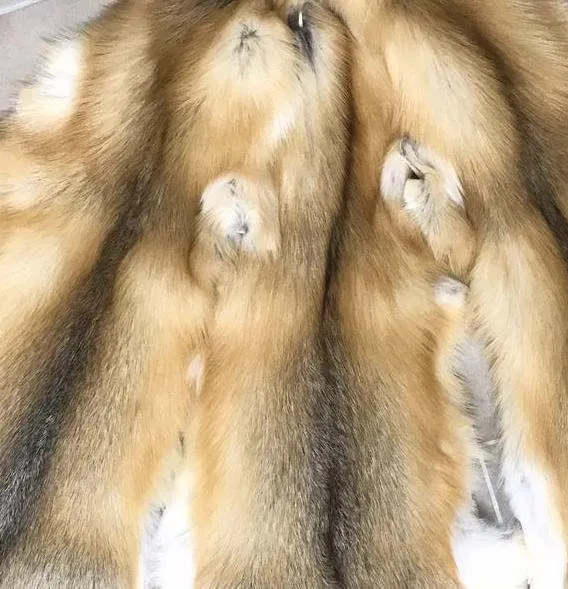 BY ORDER Rare Luxury BLUEFROST Fox Fur Trim Hood, Fur collar trim, Silver Fox Fur Collar, Fur Scarf, Fur Ruff, Fox Fur Hood, Blue fox fur