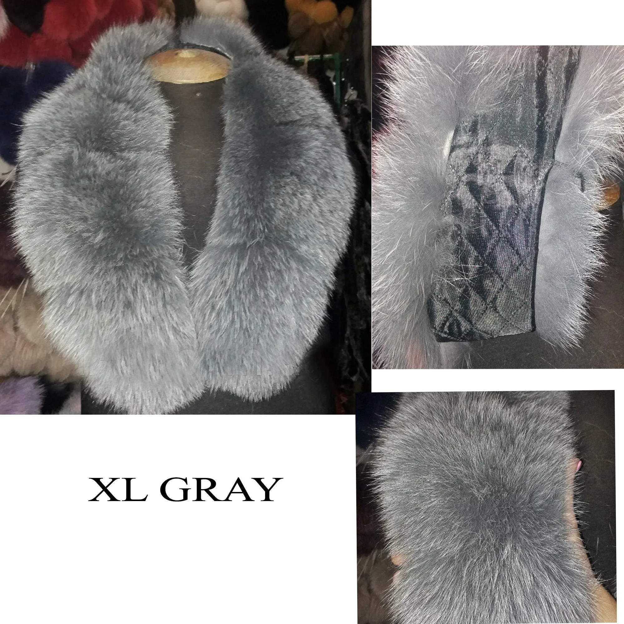 By ORDER, XL 18 cm Width Finnish Fox Fur Collar, Fur collar trim, Fox Fur Collar, Fur Scarf, Fur Ruff, Fox Fox Fur Ruff, Fox Fur, Fur stripe