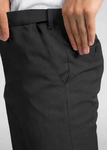 Byron Thermal Lined Twill Trousers - charcoal