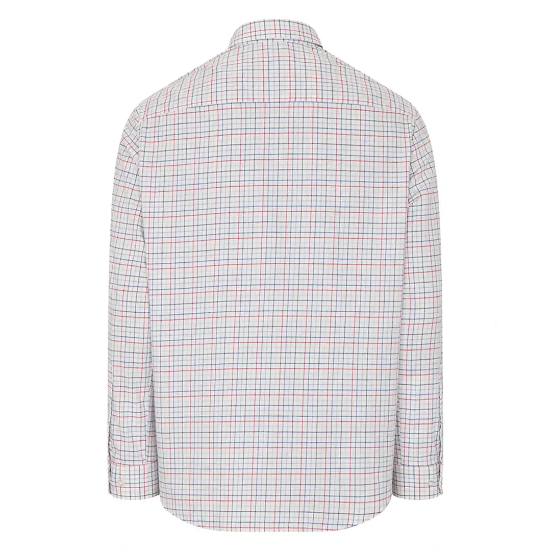 Callum Country Checked Shirt - Red/Blue Check by Hoggs of Fife