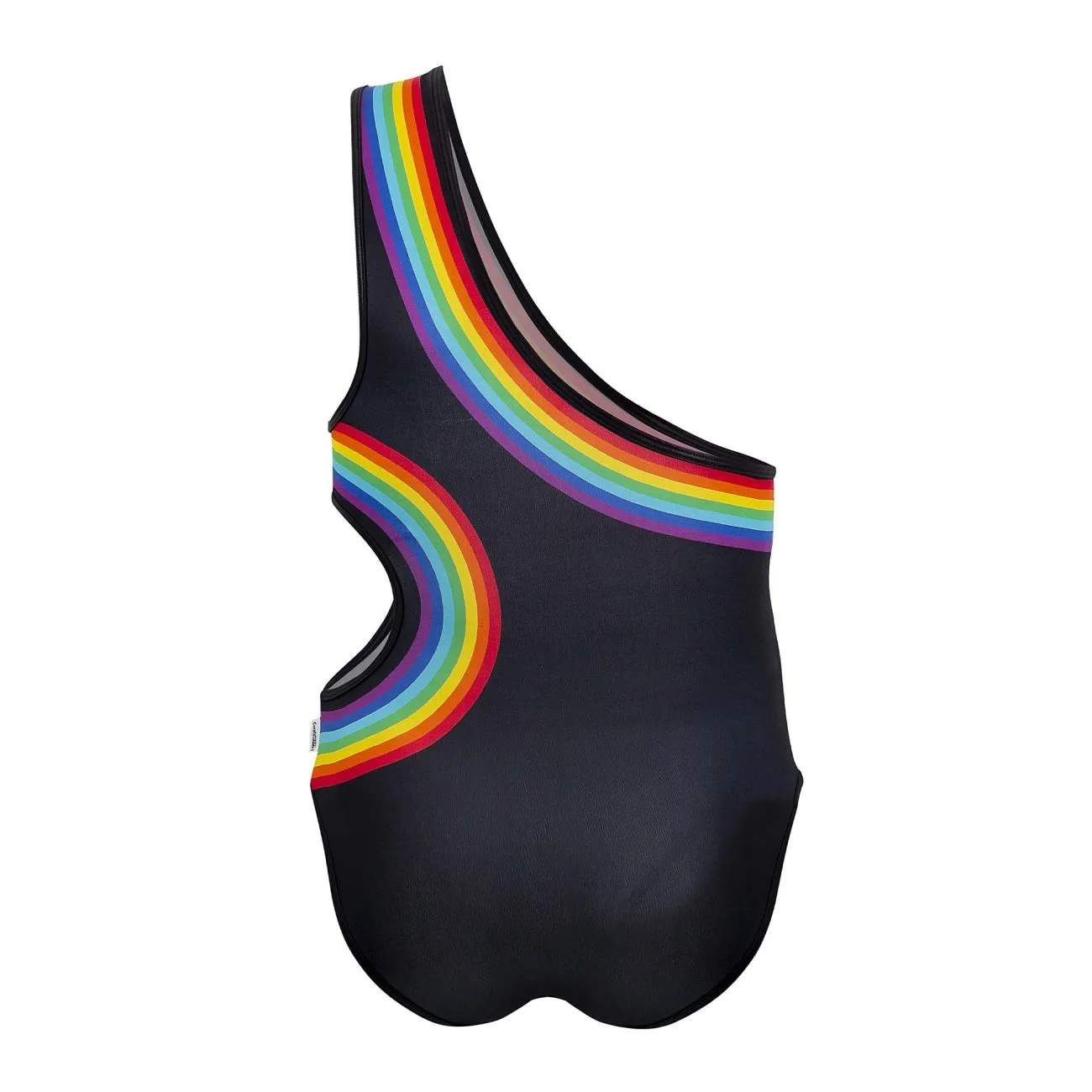 CandyMan 99702X Rainbow Bodysuit Color Black