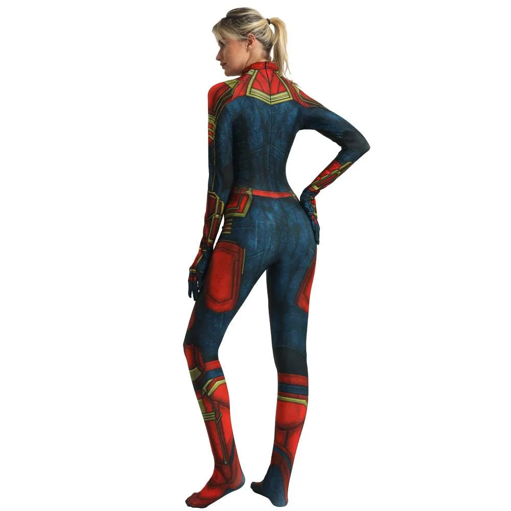 Captain Zentai Bodysuit Halloween Cosplay Costume