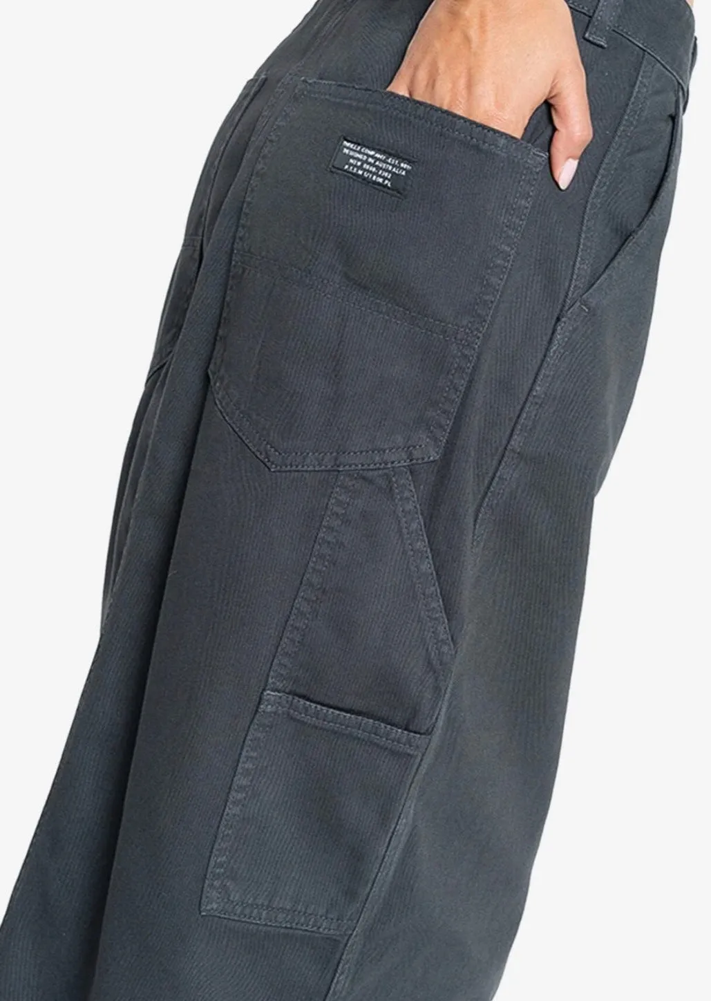 Carpenter Maxi Skirt Dark Charcoal