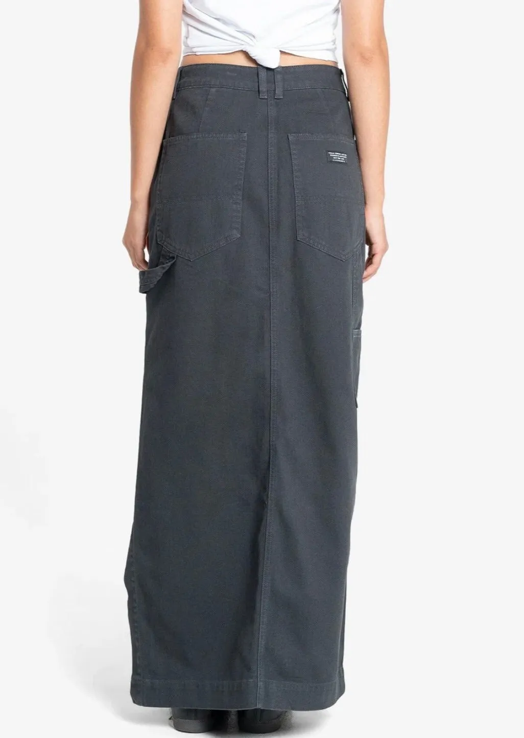 Carpenter Maxi Skirt Dark Charcoal