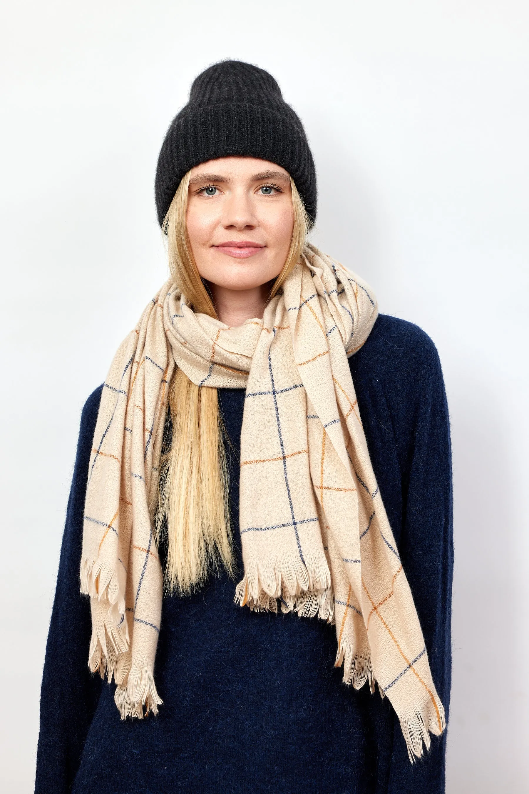 Cashmere Rib Beanie