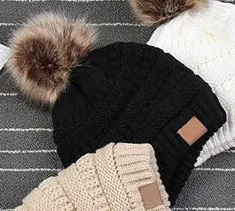 CC Skullies fashion knit toboggan hat