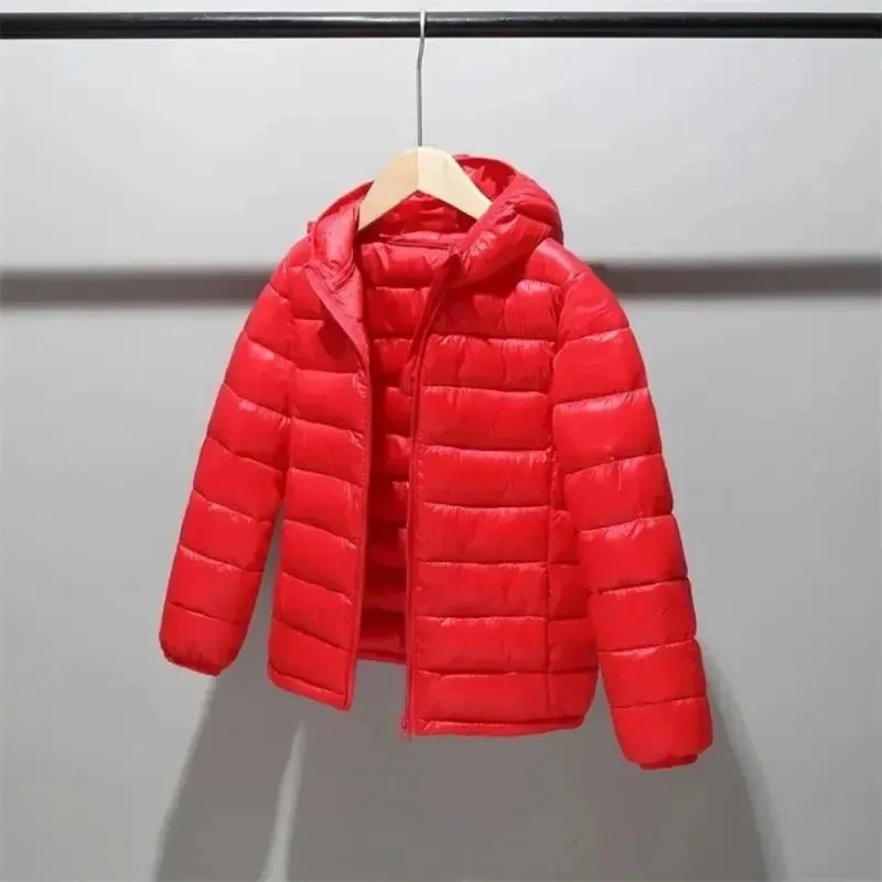 Children 2-14 years old down cotton jacket clothes for boys girls cotton padded clothes kids fleece hooded coats P5076