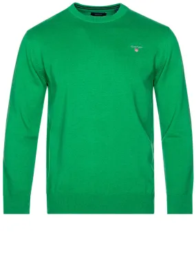 Classic Cotton C-neck Dark Hunter Green Melange