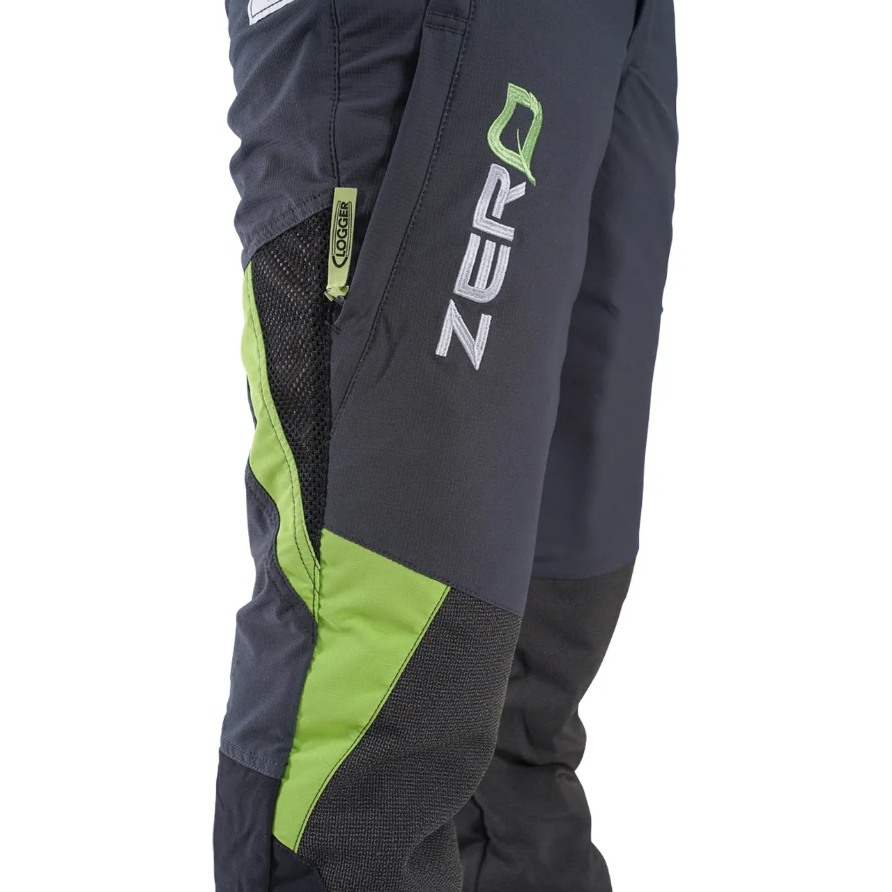 Clogger Zero Gen2 Light and Cool Men's Arborist UL Chainsaw Pants - Grey/Green