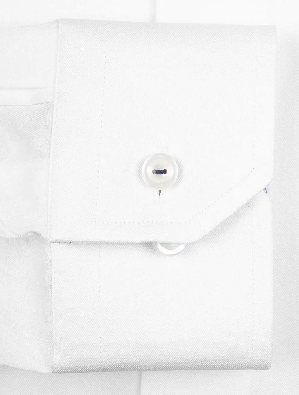 Contemporary Plain Inlay Shirt White