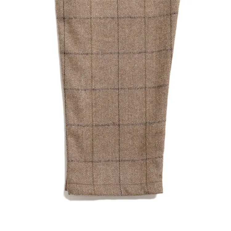 Cookman Chef Pants - Wool Mix Plaid : Brown