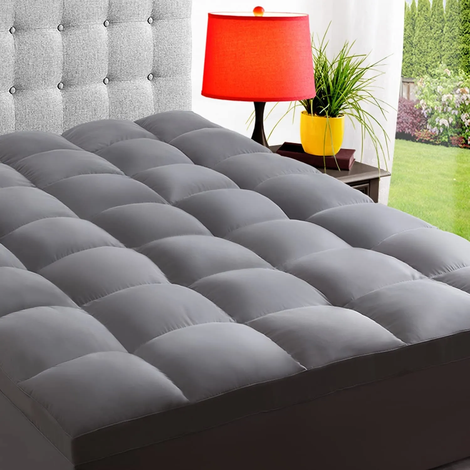 Cooling Mattress Topper for College Dorm, Thick Extra Duvet For Hot Sleepers