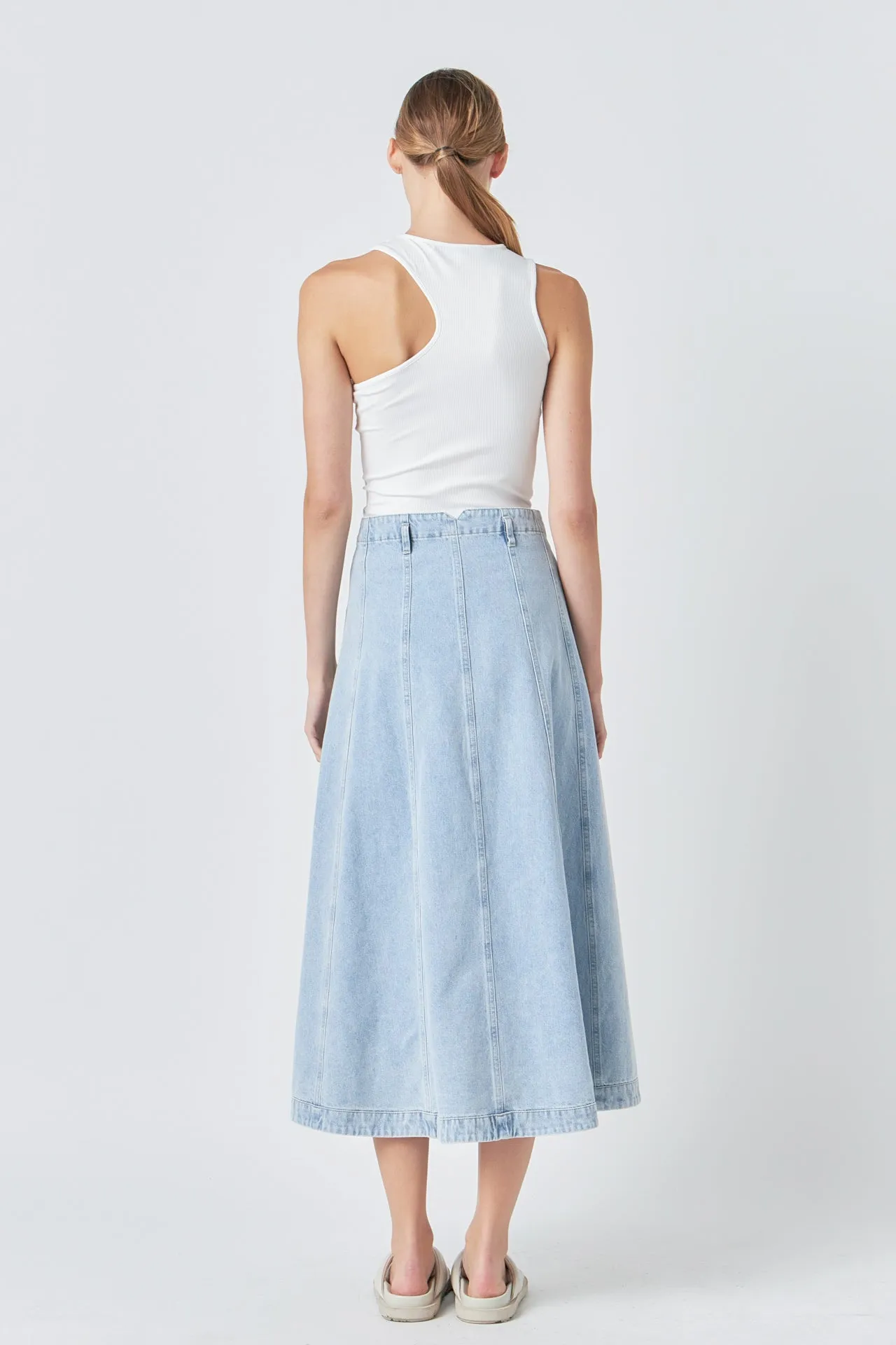 Denim Maxi Skirt