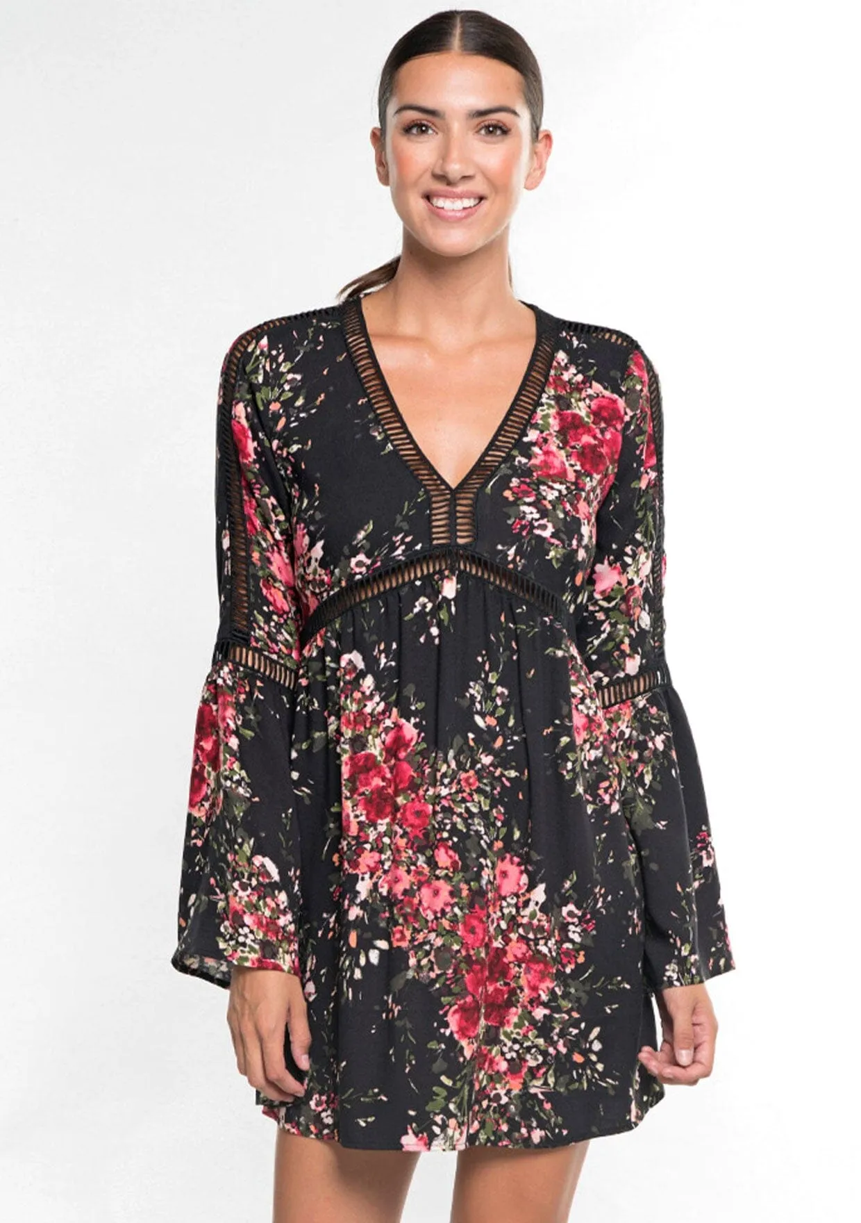 Domino Floral Mini Dress