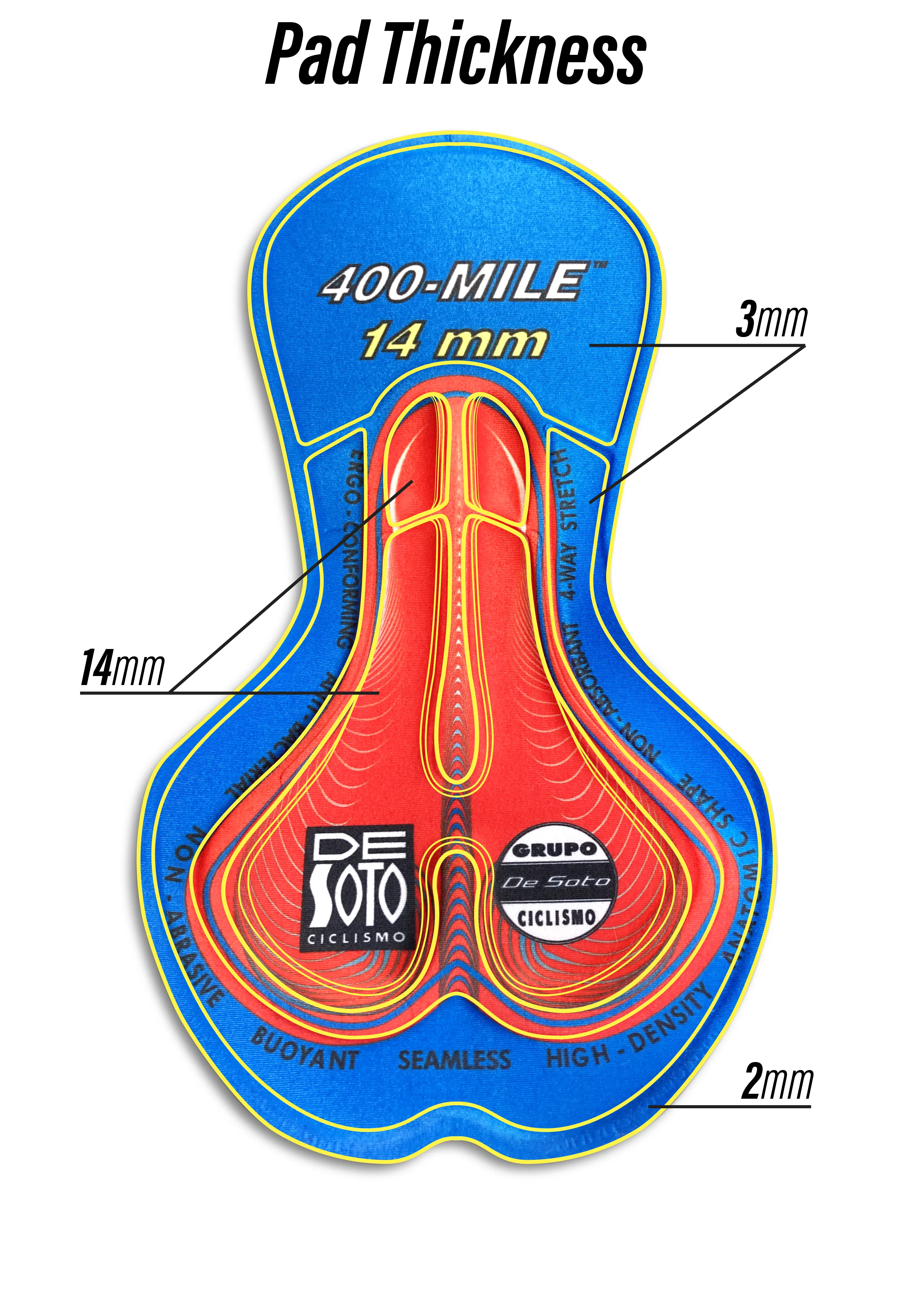 DORSAL DE CICLISMO 400-MILE™*