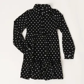 Dot Babydoll Trapeze Dress