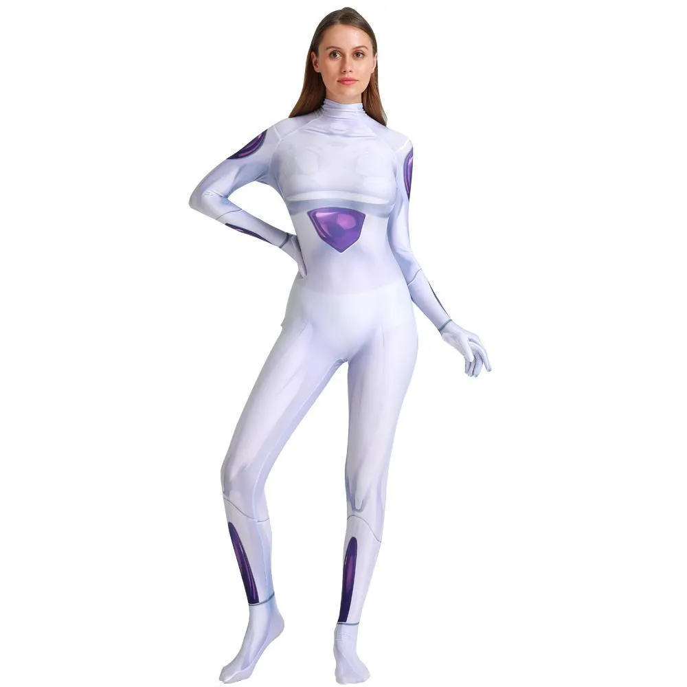 Dragon Ball Frieza Cosplay Costume Zentai Bodysuit for Halloween Party