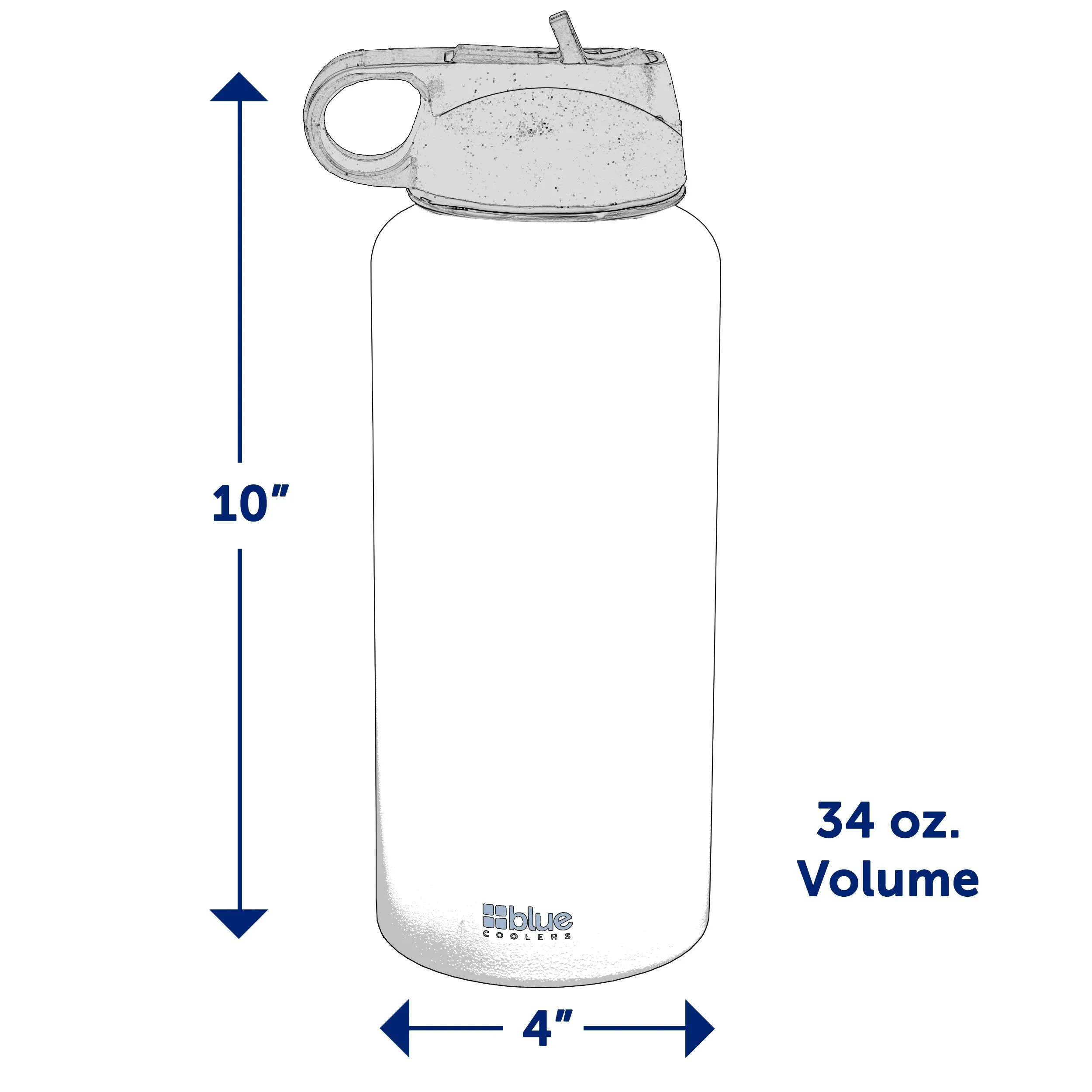 Drinkware - 32 oz. Steel Double-wall Vacuum Insulated Flask (Flip Top Lid)