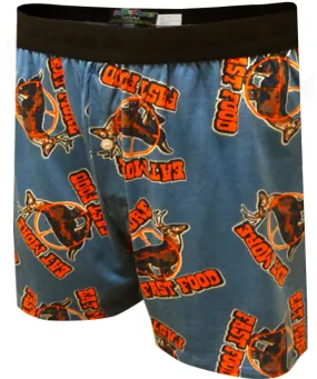 Eat More Fast Food Hunting Boxer Shorts