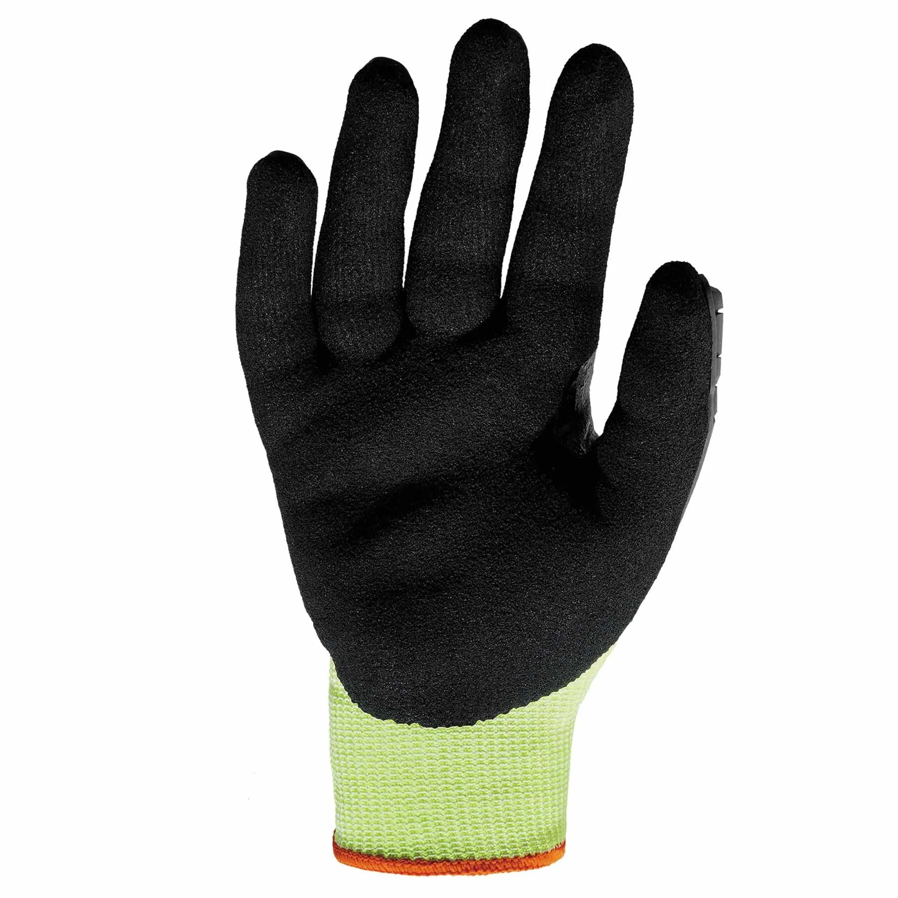 Ergodyne 17836 7141-CASE 2XL Lime ANSI A4 DIR Nitrile-Coated CR Gloves 72-Pair