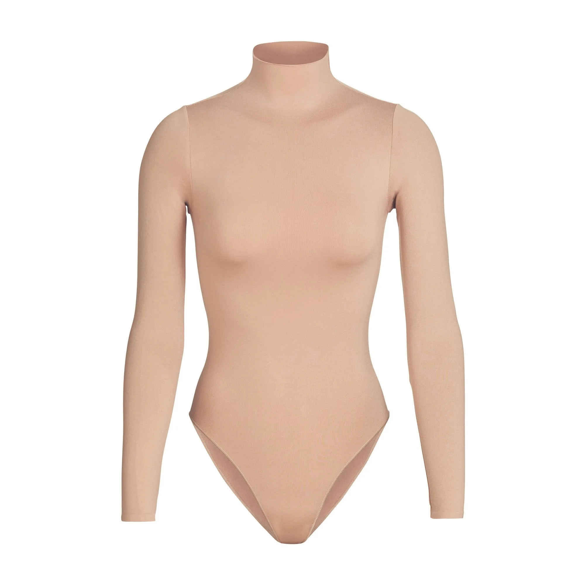 ESSENTIAL MOCK NECK LONG SLEEVE BODYSUIT | TIGERS EYE