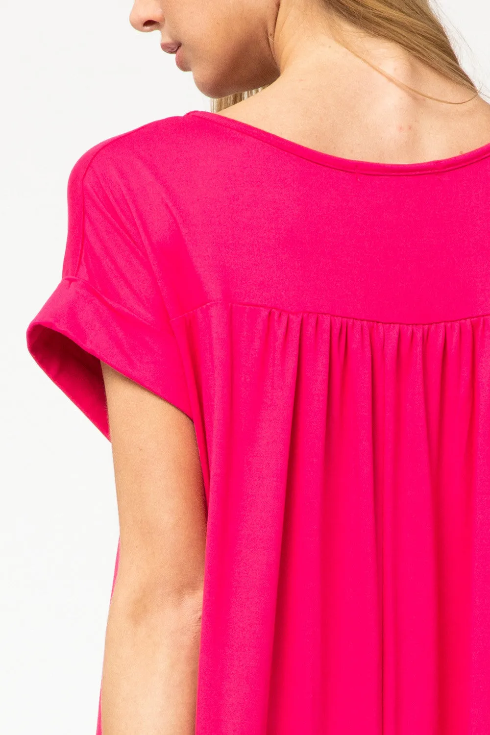 Everyday Pocket Maxi Dress, Hot Pink