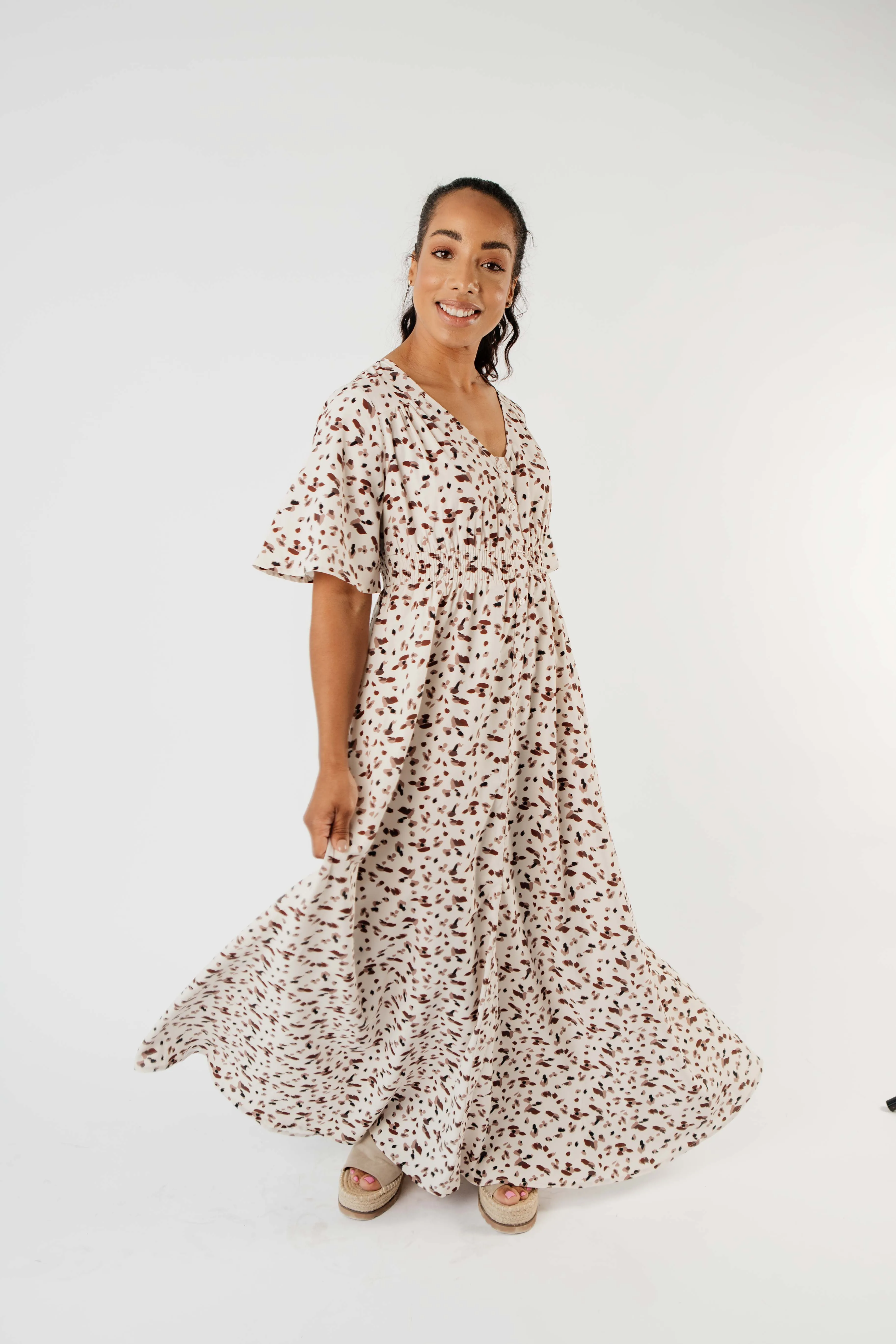 Falling For Spots Maxi Dress