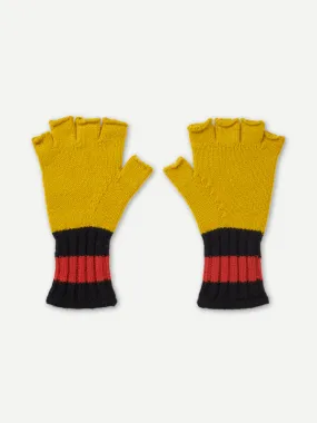 FELTED FINGERLESS GLOVES TURMERIC