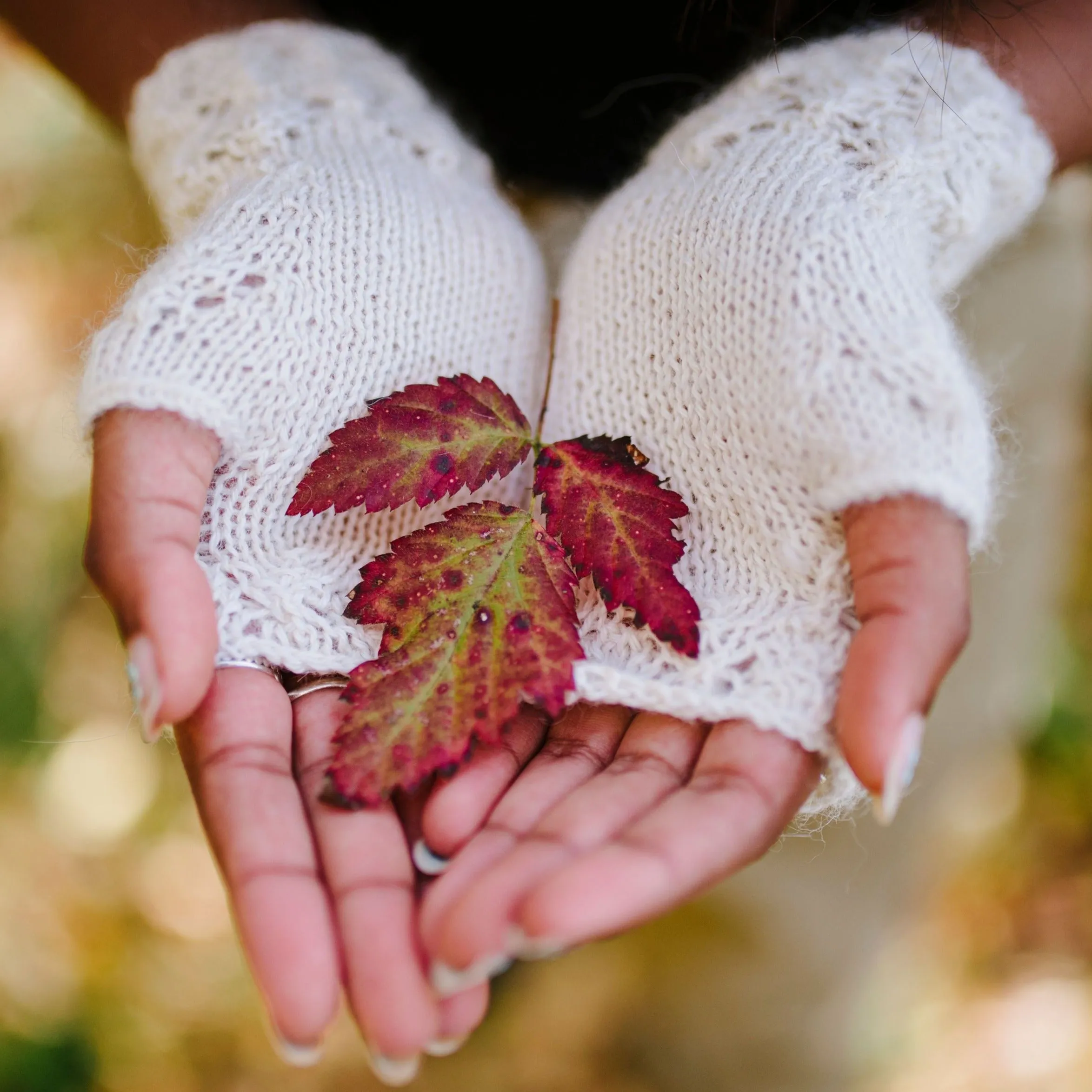 Fingerless Glove | 80% Alpaca, 20% Silk | Knit Witts Global