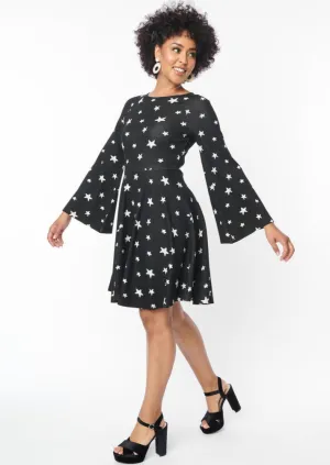 Fit & Flare Star Dress by Unique Vintage